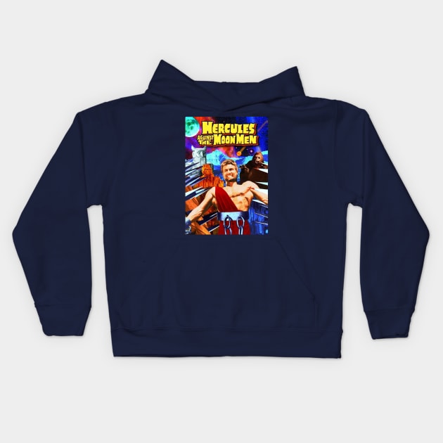 Hercules Against The Moon Men Kids Hoodie by Starbase79